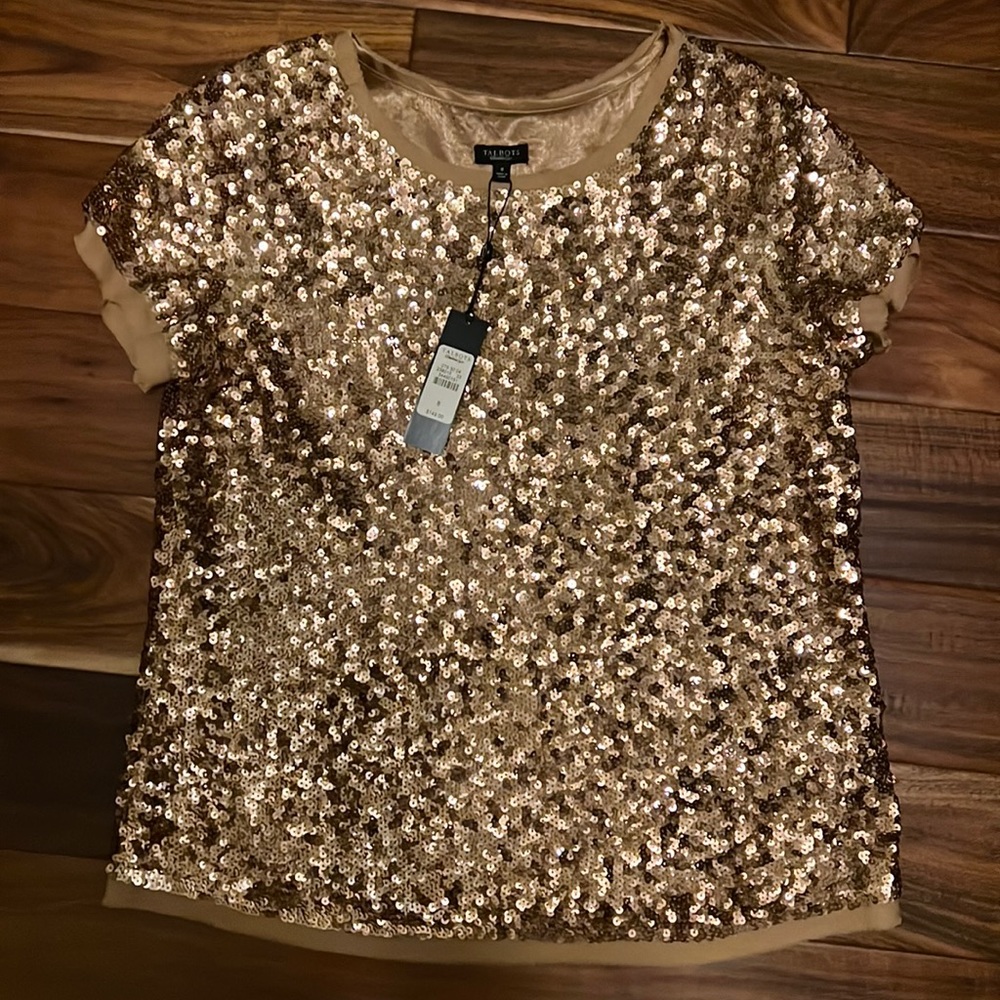 Talbots sequin top